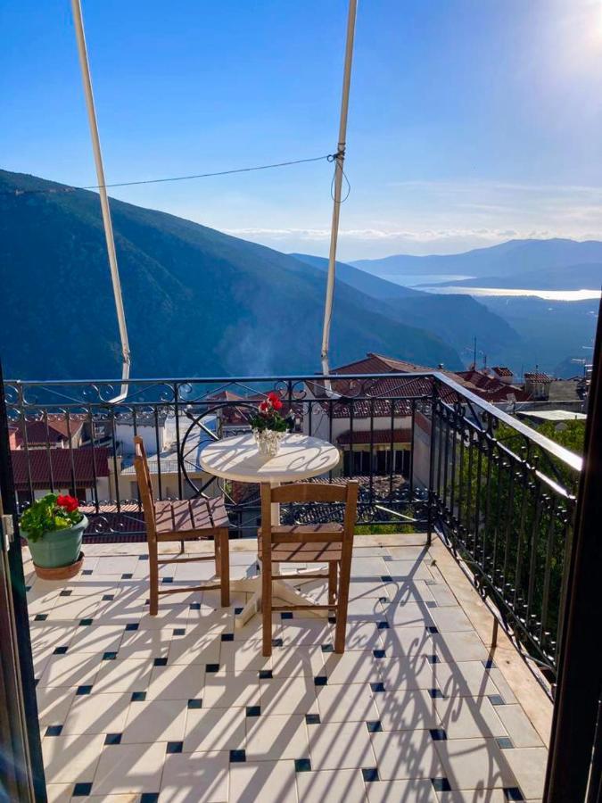 Delphi Celebrity V I P The Navel Of The Earth, Center-Delphi-Penthouse Galaxy&Sky Panoramic View, Harmony&Yoga Apartman Kültér fotó